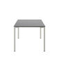 Portland Stainless Steel Extending Table 165-225 x 90, with HPL top Stone