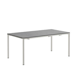 Portland Stainless Steel Extending Table 165-225 x 90 with HPL top Shade