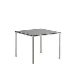 Portland Table Stainless Steel 90 x 90  with HPL top Shade