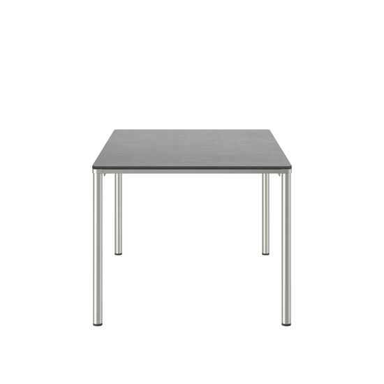 Portland Table Stainless Steel 140 x 90, with HPL top Stone