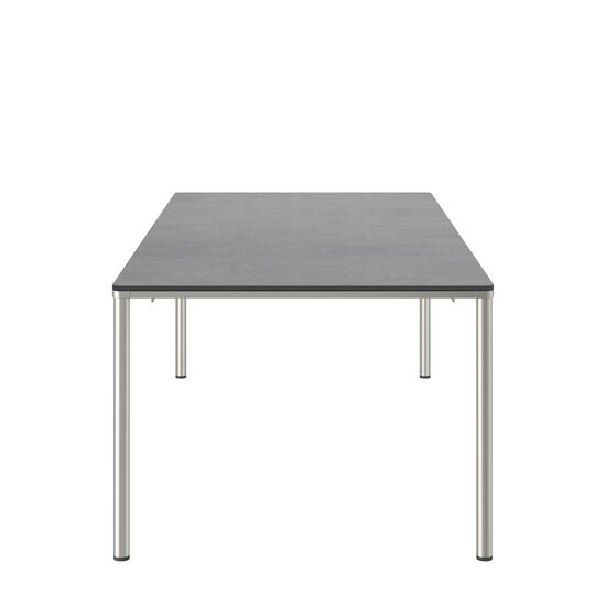 Portland Table Stainless Steel 220 x 100, with HPL top Stone