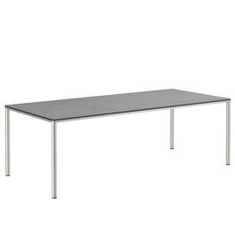 Portland Table Stainless Steel 220 x 100 with HPL top Shade