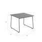 Pan Side Table Graphite 48 x 48 HPL Shade