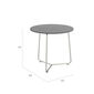Pan Side Table Stainless Steel Ø 48, HPL Shade