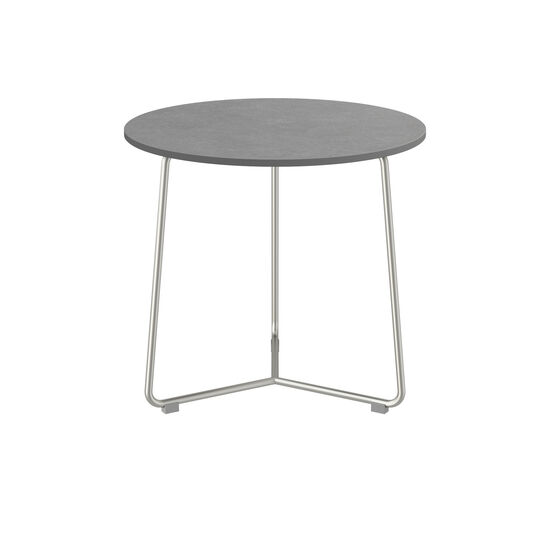 Pan Side Table Stainless Steel Ø 48, HPL Shade
