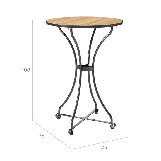 Fontenay Tall Table Ø 75, Teak