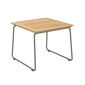 Pan Side Table Graphite 48 x 48, Teak
