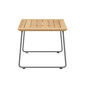 Pan Side Table Graphite 48 x 48, Teak