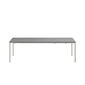Portland Stainless Steel Extending Table 240-300 x 100, with HPL top Stone