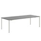 Portland Stainless Steel Extending Table 240-300 x 100, with HPL top Stone