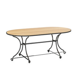 Fontenay Low Dining Table oval 160 x 85, Teak