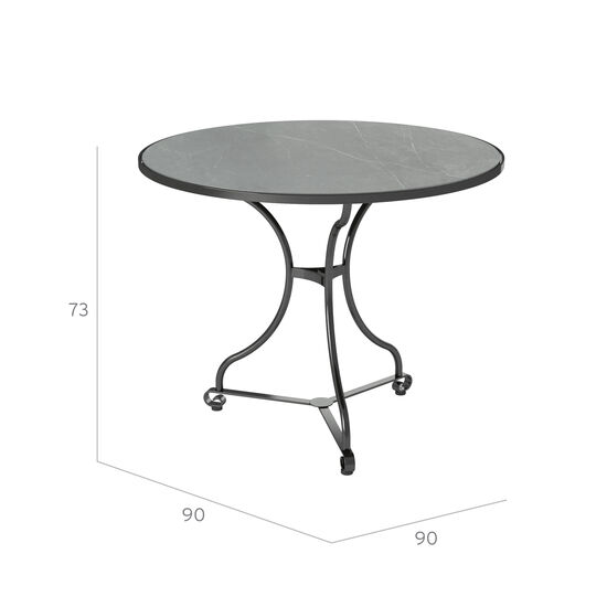 Fontenay Table Ø 90 with ceramic top
