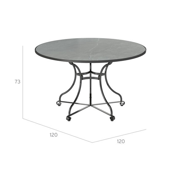 Fontenay Table Ø  120 with ceramic top