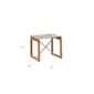 Benton Footstool Stormy Grey