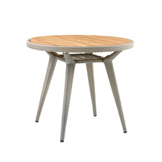 Charleston Table Ø 90 with teak top