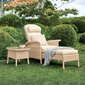 Savannah Deck Chair with Pull-Out Footrest