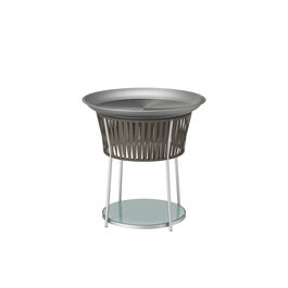 Temper Side Table Glass Brown