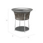 Temper Side Table Ceramic Brown