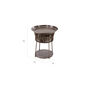 Temper Side Table Ceramic Grey-Brown
