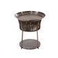 Temper Side Table Ceramic Grey-Brown