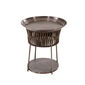 Temper Side Table Ceramic Grey-Brown