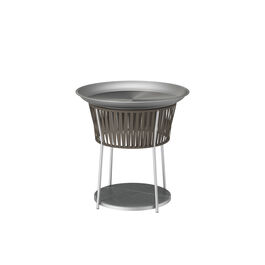 Temper Side Table Ceramic Brown