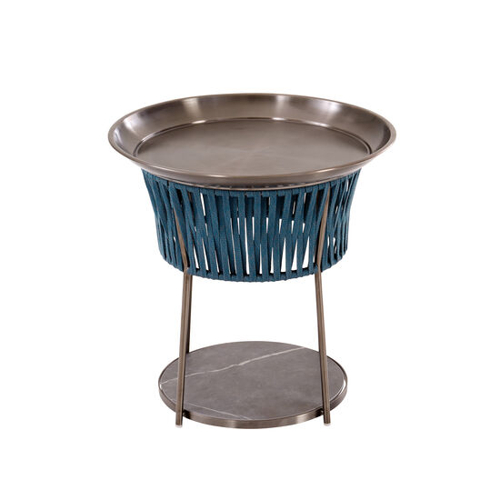 Temper Side Table Ceramic Teal
