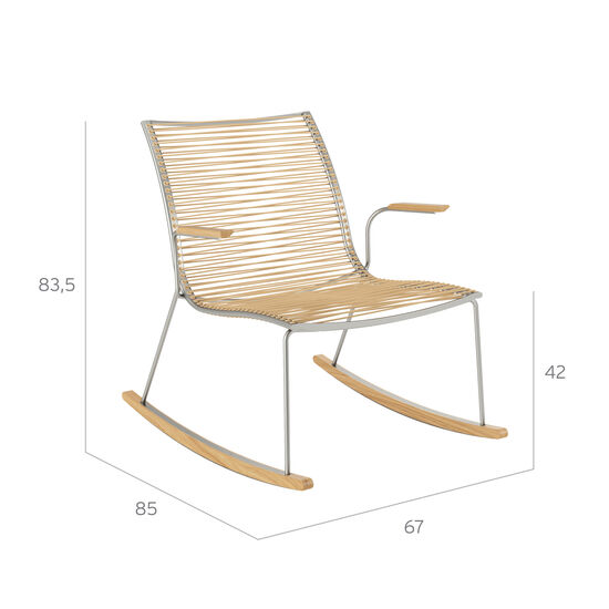 Pan Rocking Chair Brown