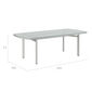 Temper Table Anodised 220 x 100 with glass top