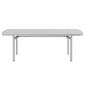 Temper Table Anodised 220 x 100 with glass top