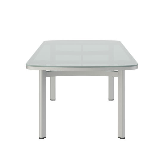 Temper Table Anodised 220 x 100 with glass top