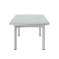 Temper Table Anodised 220 x 100 with glass top