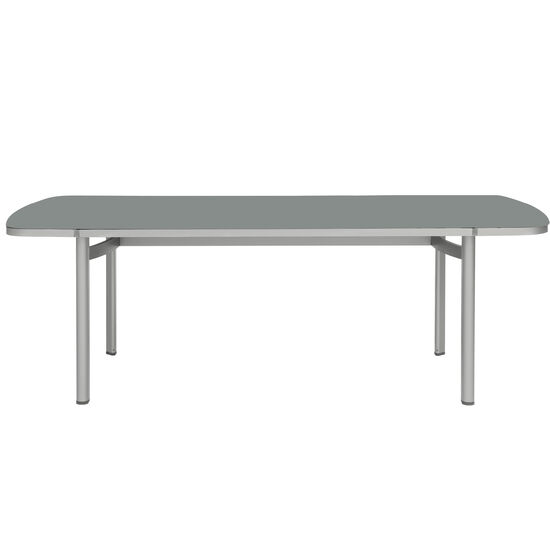 Temper Table Anodised 220 x 100 with glass top