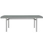 Temper Table Anodised 220 x 100 with glass top