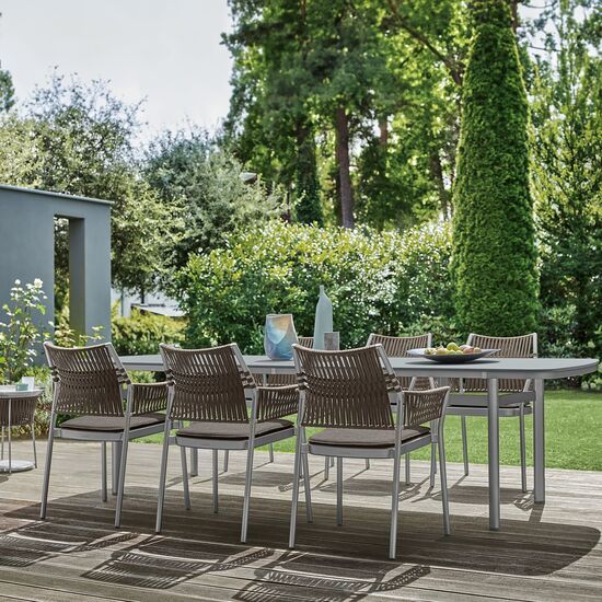 Temper Table Anodised 280 x 100 with glass top