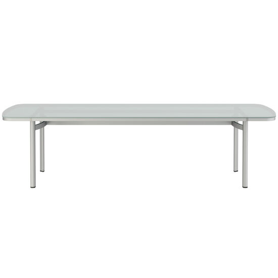 Temper Table Anodised 280 x 100 with glass top