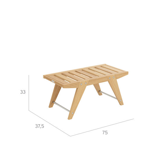 Doppia Side Table Teak