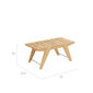 Doppia Side Table Teak