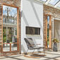 Fascino Mirror with teak frame, Vertical wide