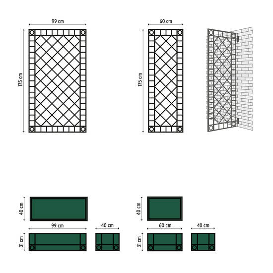 Orangery Wall-Mounting Set (2 pieces)