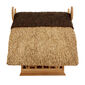 Birdhouse with Thatched Roof, Teak