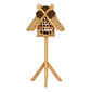 Birdhouse with Thatched Roof, Teak