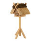 Birdhouse with Thatched Roof, Teak