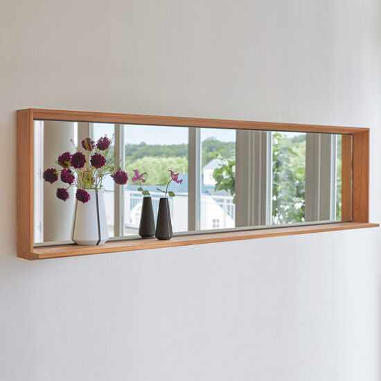 Fascino Mirror with teak frame Horizontal
