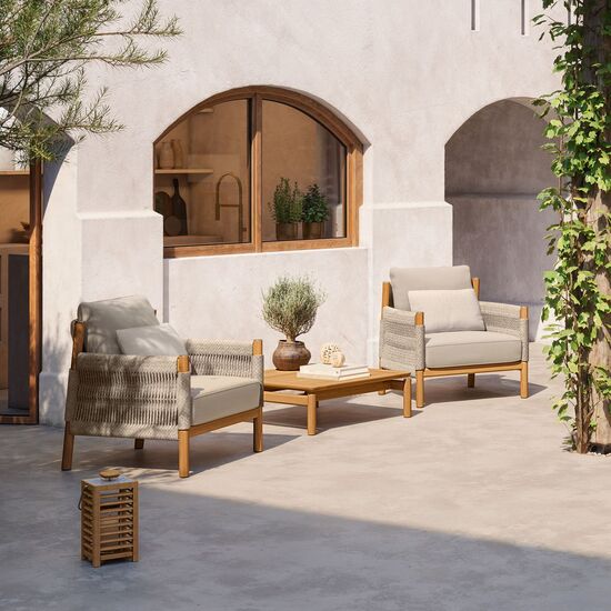 Cavo Lounge Coffee Table 80 x 80 Teak