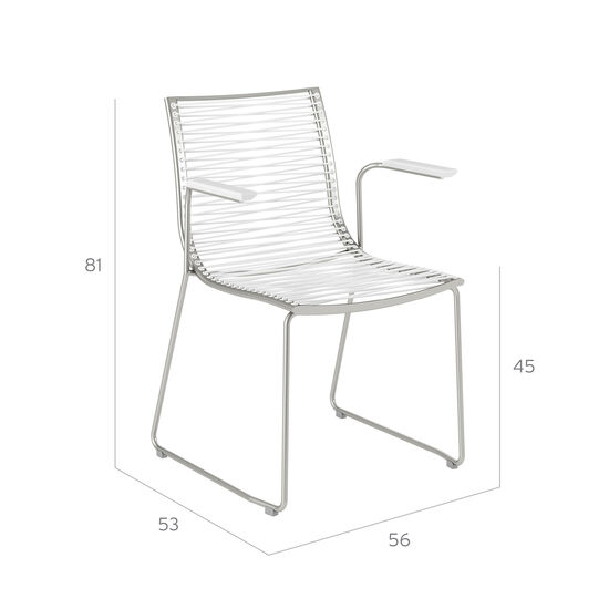 Pan Armchair White