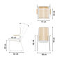 Pan High Back Chair 60, Brown