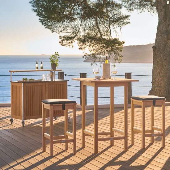 Teak Bar Stool