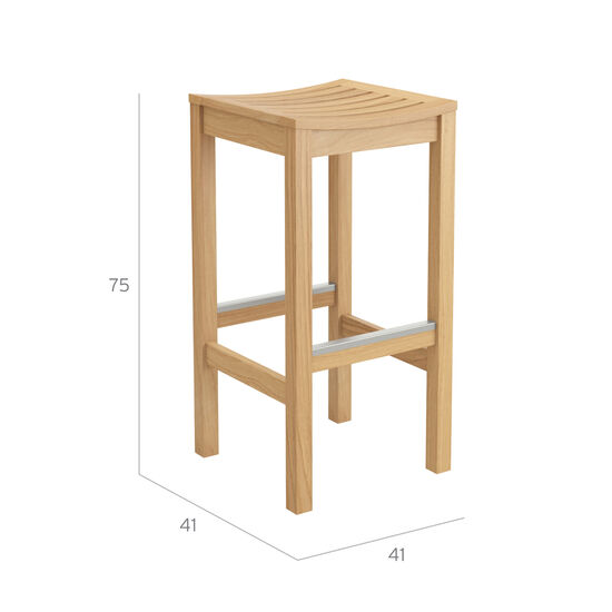 Teak Bar Stool