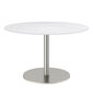 Ronda Single-Pedestal Table Ø 120 Ceramic Marble White